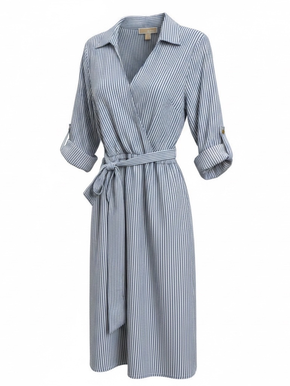 Michael Kors blue striped dress